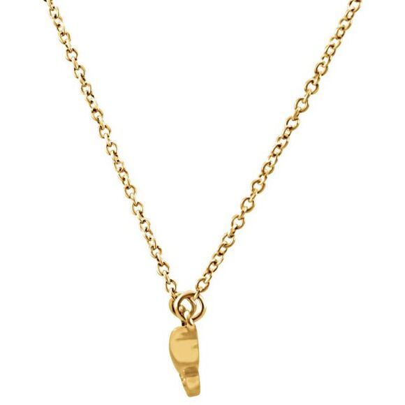 .08 Ctw Diamond Freeform Bar Necklace in 14k Yellow Gold, 17.5 Inch - Picture 2 of 4